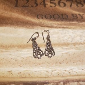 Sterling silver Celtic knot earrings
